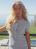 Gerdalil Cotton Knit Dress - Ljusblå