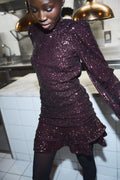 Alba Seq Dress - Fudge