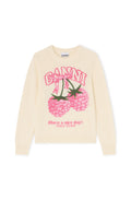 Graphic Wool Sweater - Egret