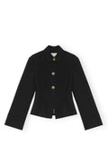 Light Twill Suiting Blazer - Svart