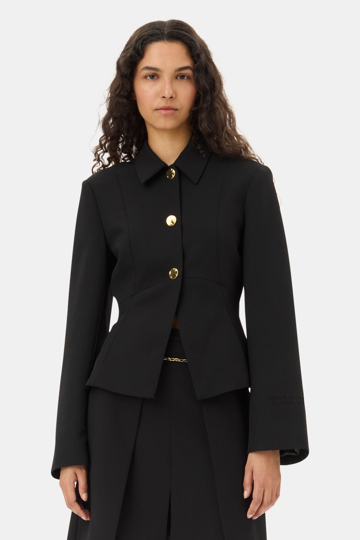 Light Twill Suiting Blazer - Svart