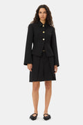 Light Twill Suiting Blazer - Svart