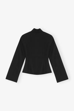 Light Twill Suiting Blazer - Black