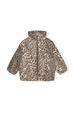 Leo Puffers Midi Jacket - Almond Milk