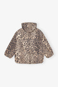 GANNI Leo Puffers Midi Jacket - Almond Milk