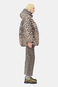 GANNI Leo Puffers Midi Jacket - Almond Milk