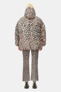 Leo Puffers Midi Jacket - Almond Milk