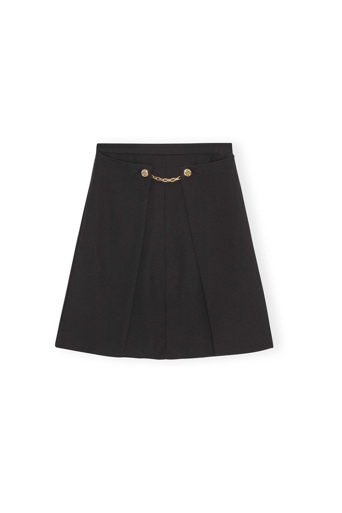 Light Twill Suiting Kjol - Svart