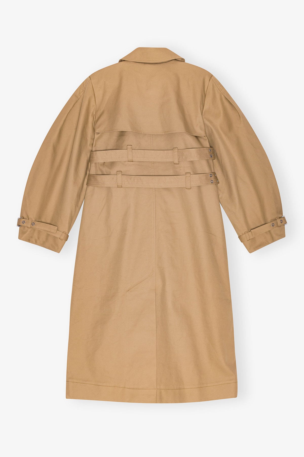 Bonded Cotton Trench Coat - Tiger's Eye