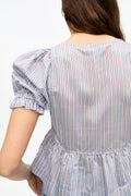 Yarn Dyed Stripe Blus - Soft Chambray