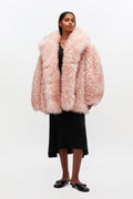 Ganni Long Pile Alternative Fur Midi-kappa - Mary'S Rose