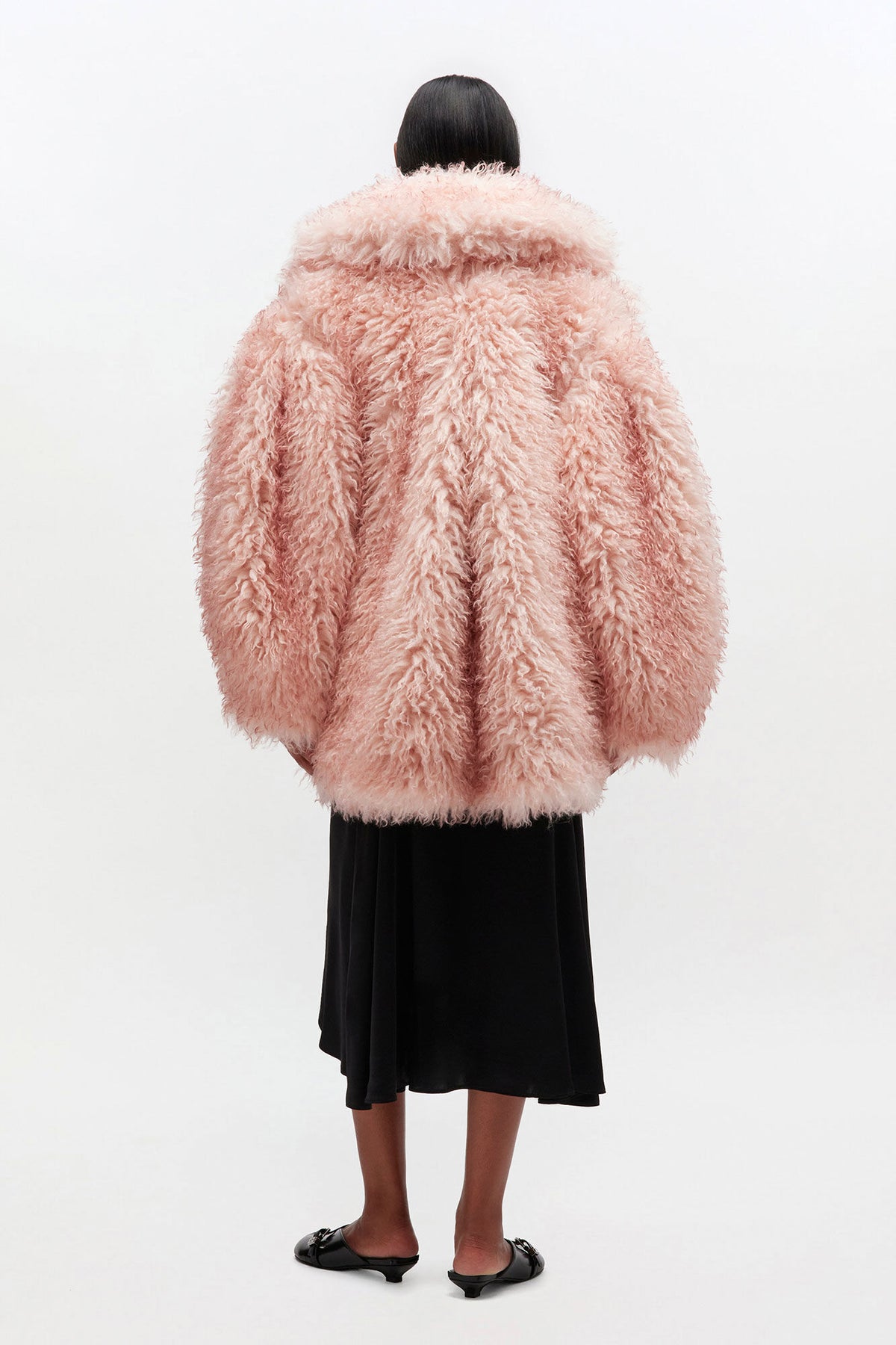 Ganni Long Pile Alternative Fur Midi-kappa - Mary'S Rose
