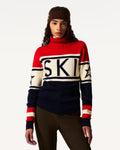 Schild Sweater - Röd & Marinblå