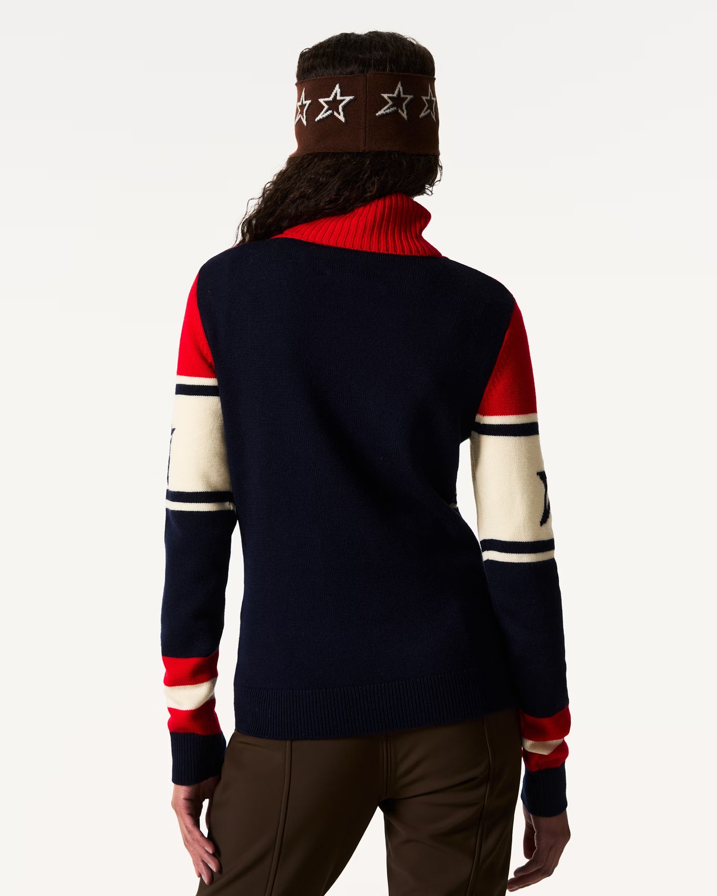 Schild Sweater - Röd & Marinblå