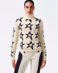 Star Dust Sweater - Snow White/Black Star