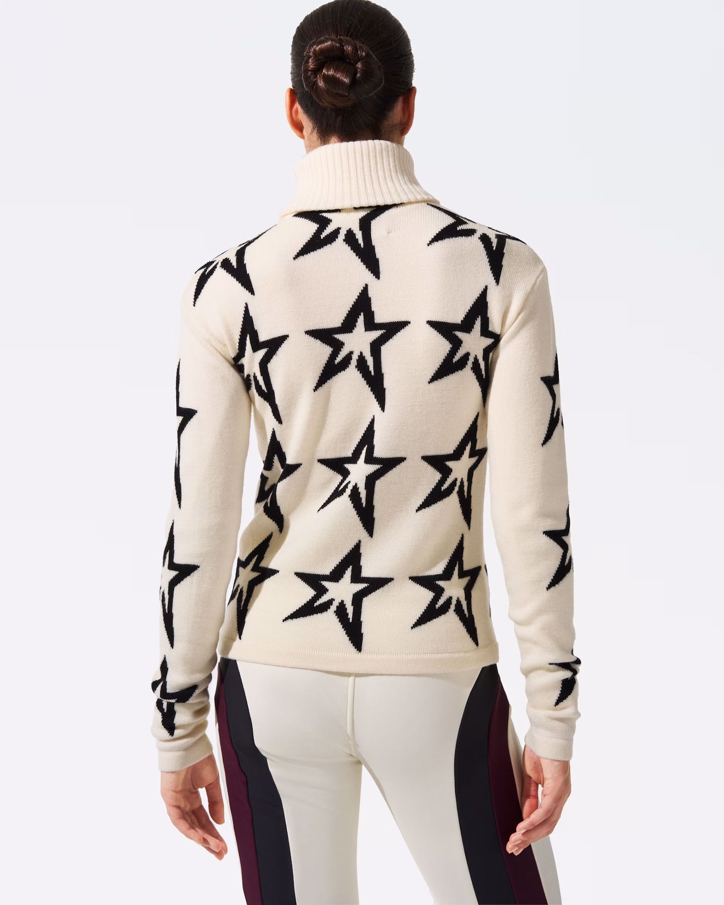 Star Dust Sweater - Snow White/Black Star
