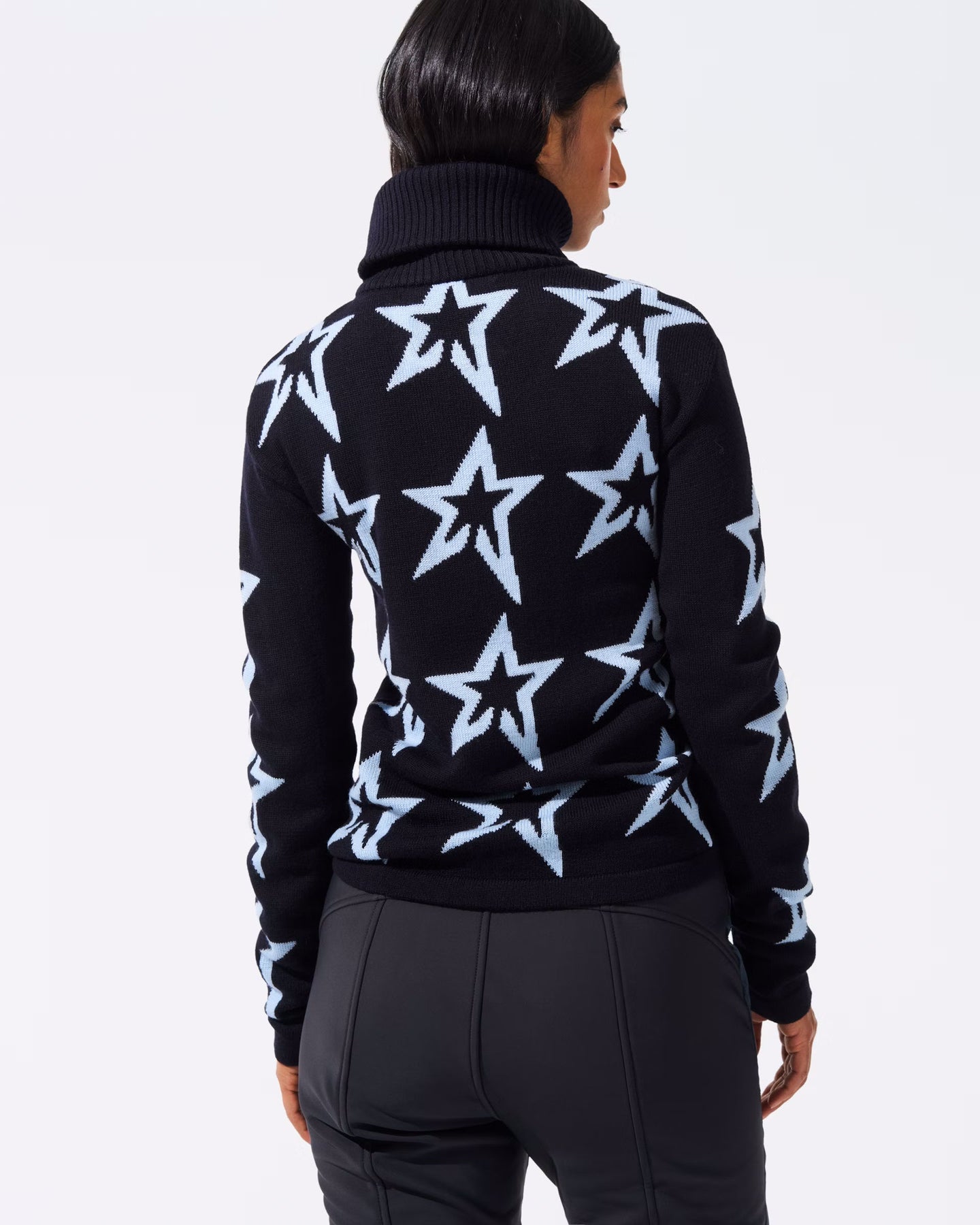 Star Dust Sweater - Dark Charcoal Blue/Bluebird Star