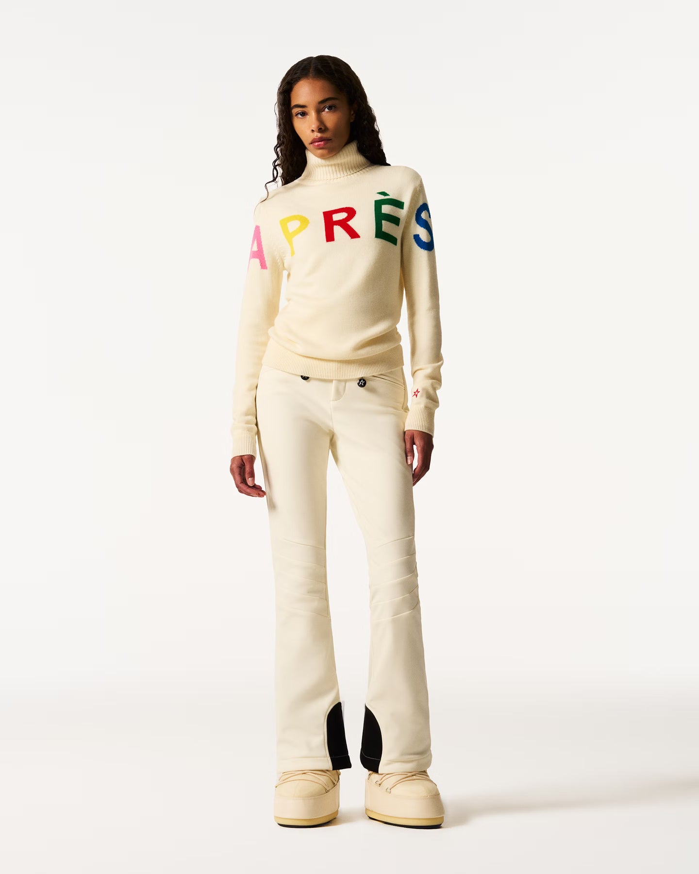 Apres Sweater II - Snow White/Rainbow