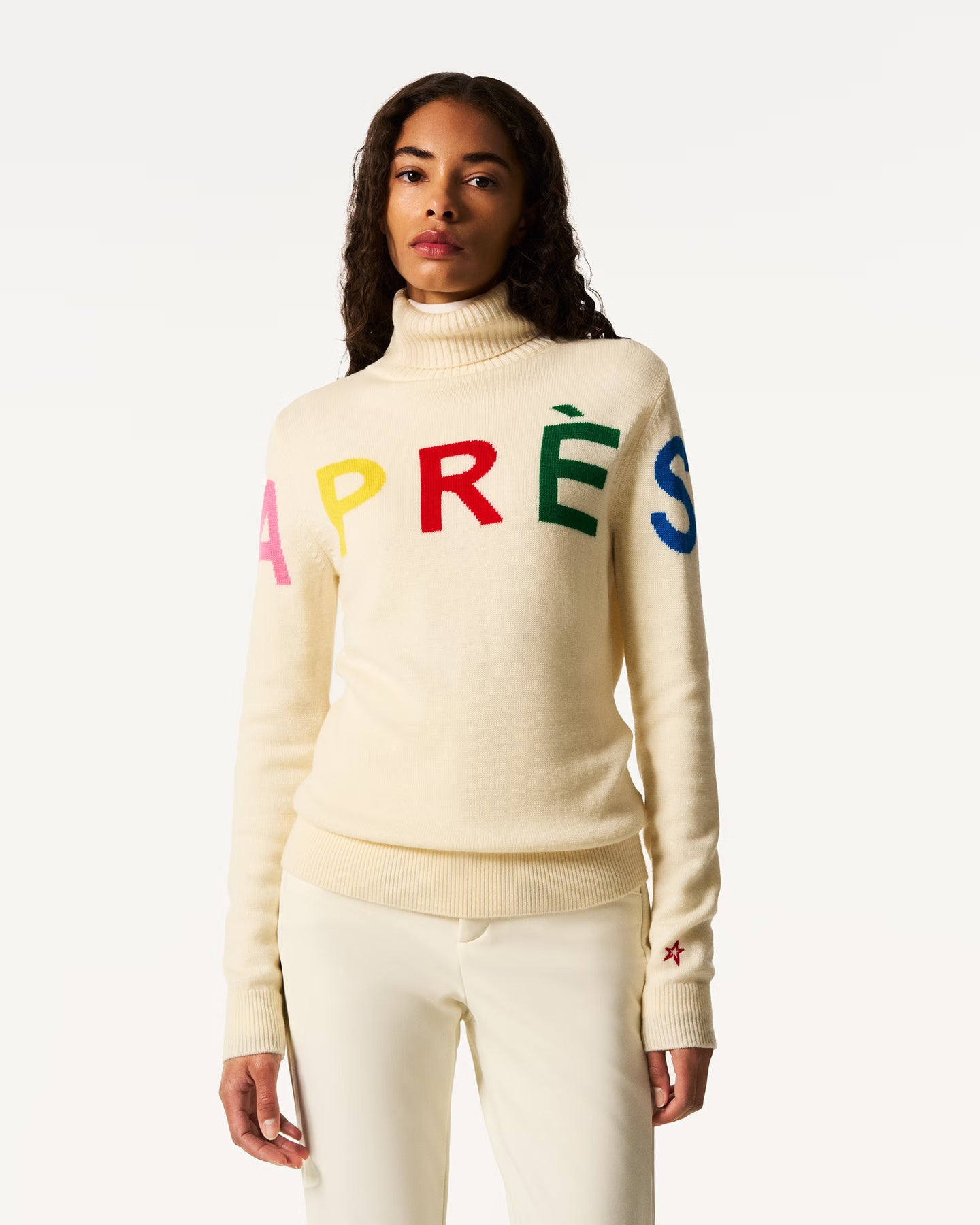 Apres Sweater II - Snow White/Rainbow