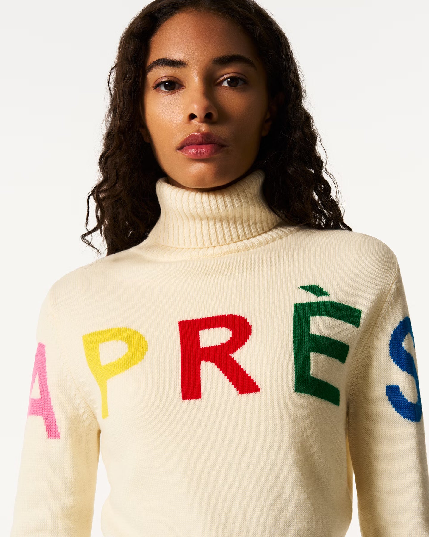 Apres Sweater II - Snow White/Rainbow