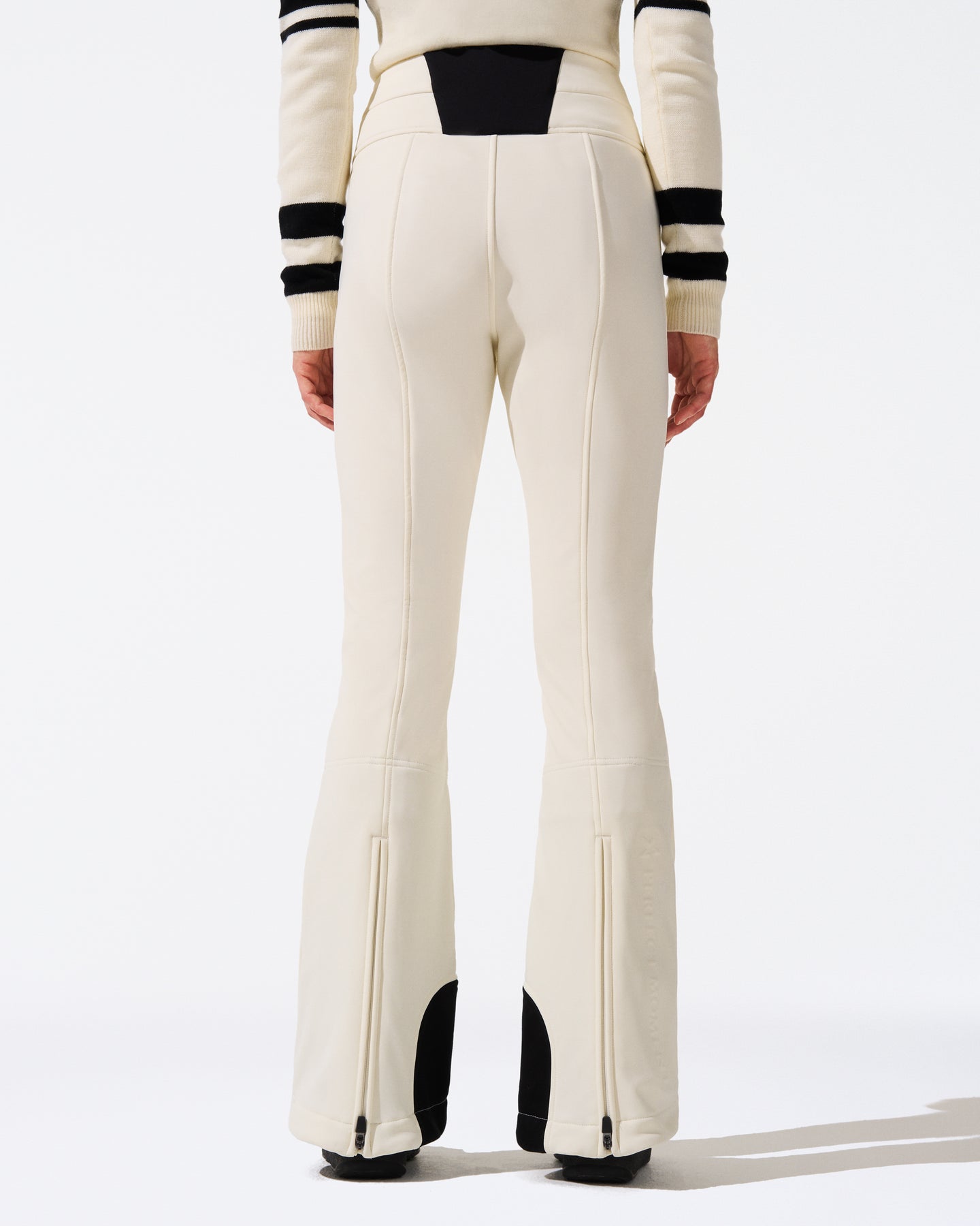 Aurora High Waist Flare Pant - Snow White