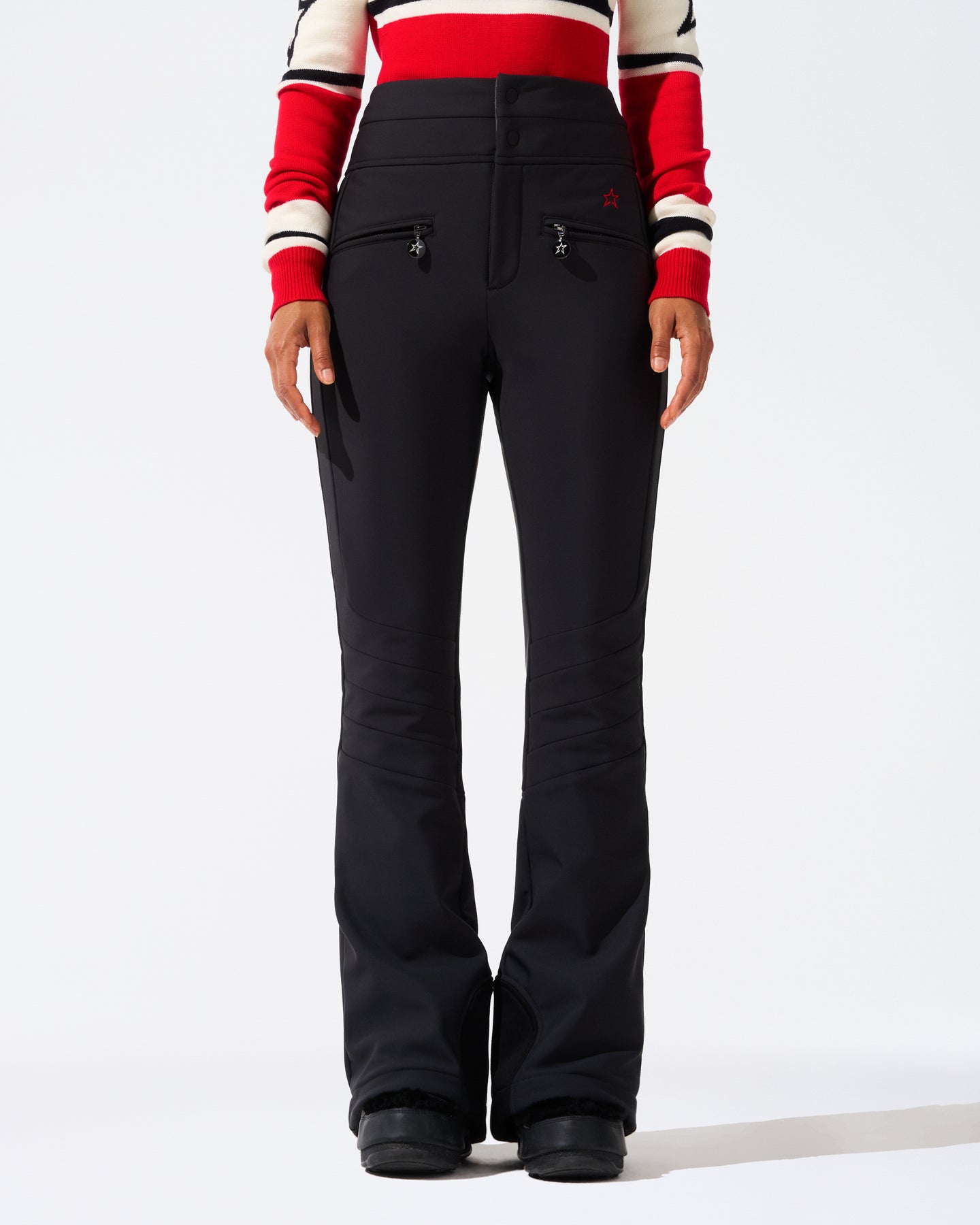 Aurora High Waist Flare Pant - Svart
