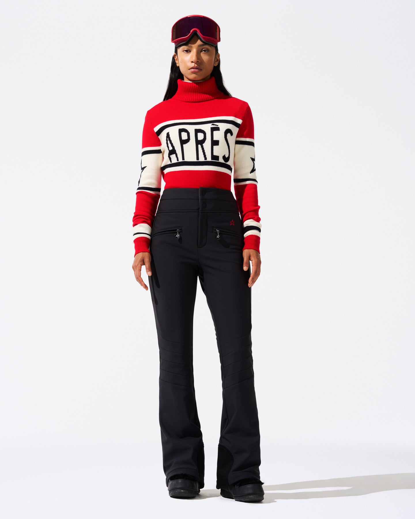 Aurora High Waist Flare Pant - Svart