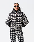 Polar Flare Ski Jacket II - Houndstooth - Black/Snow White