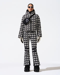 Polar Flare Ski Jacket II - Houndstooth - Black/Snow White