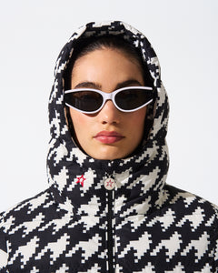 Polar Flare Ski Jacket II - Houndstooth - Black/Snow White