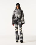 Polar Flare Ski Suit - B&W Houndstooth