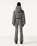 Polar Flare Ski Suit - B&W Houndstooth