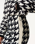 Polar Flare Ski Suit - B&W Houndstooth
