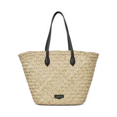 Day Refined Straw Basket - Moonlight Beige