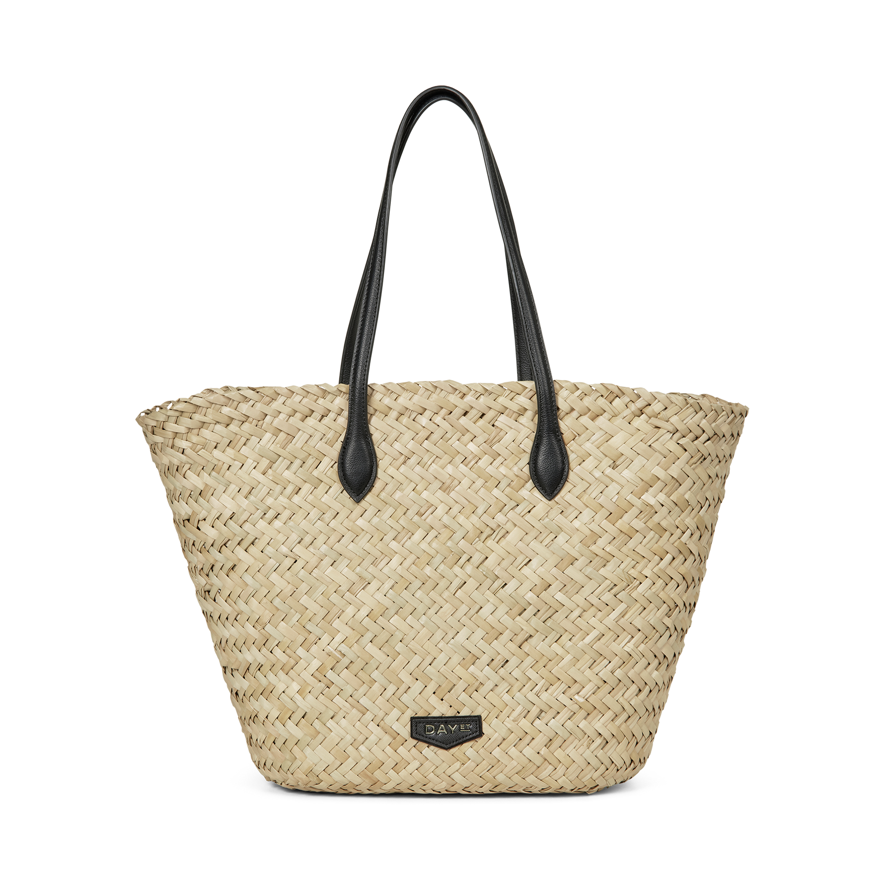 Day Refined Straw Basket - Moonlight Beige