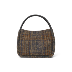 Day Woolen Check Small Shopper - Major Brown