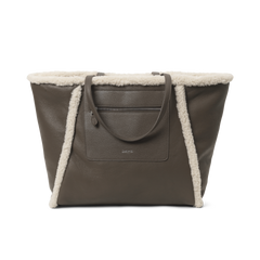 Day Faux Shearling Tote - Major Brown