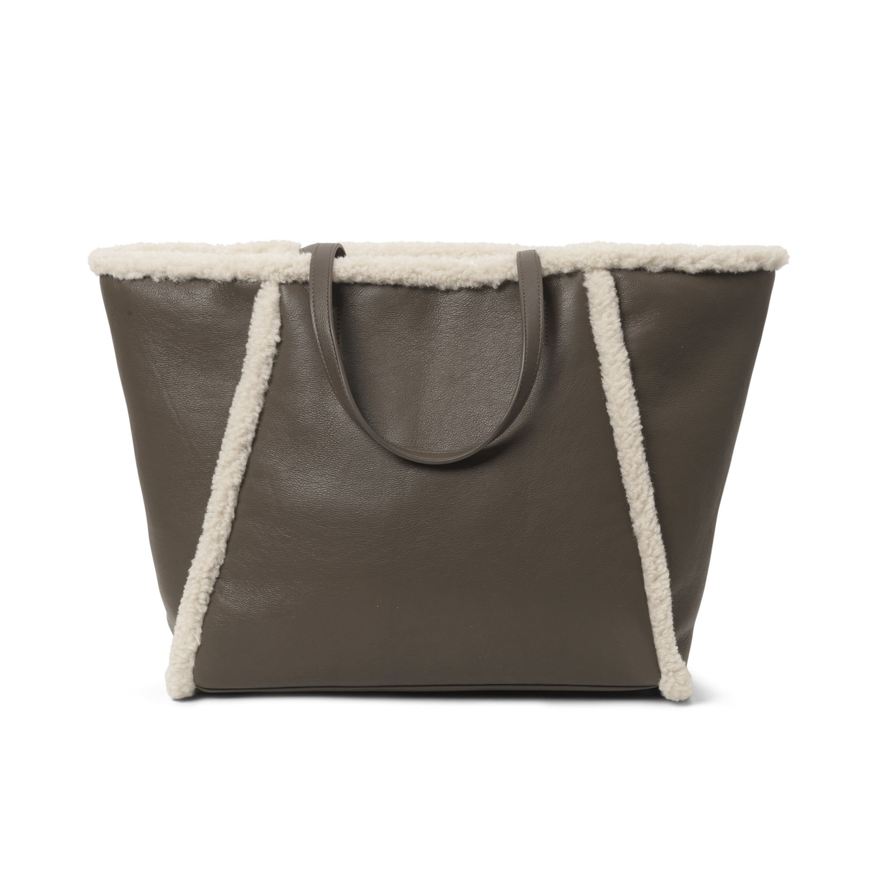 Day Faux Shearling Tote - Major Brown