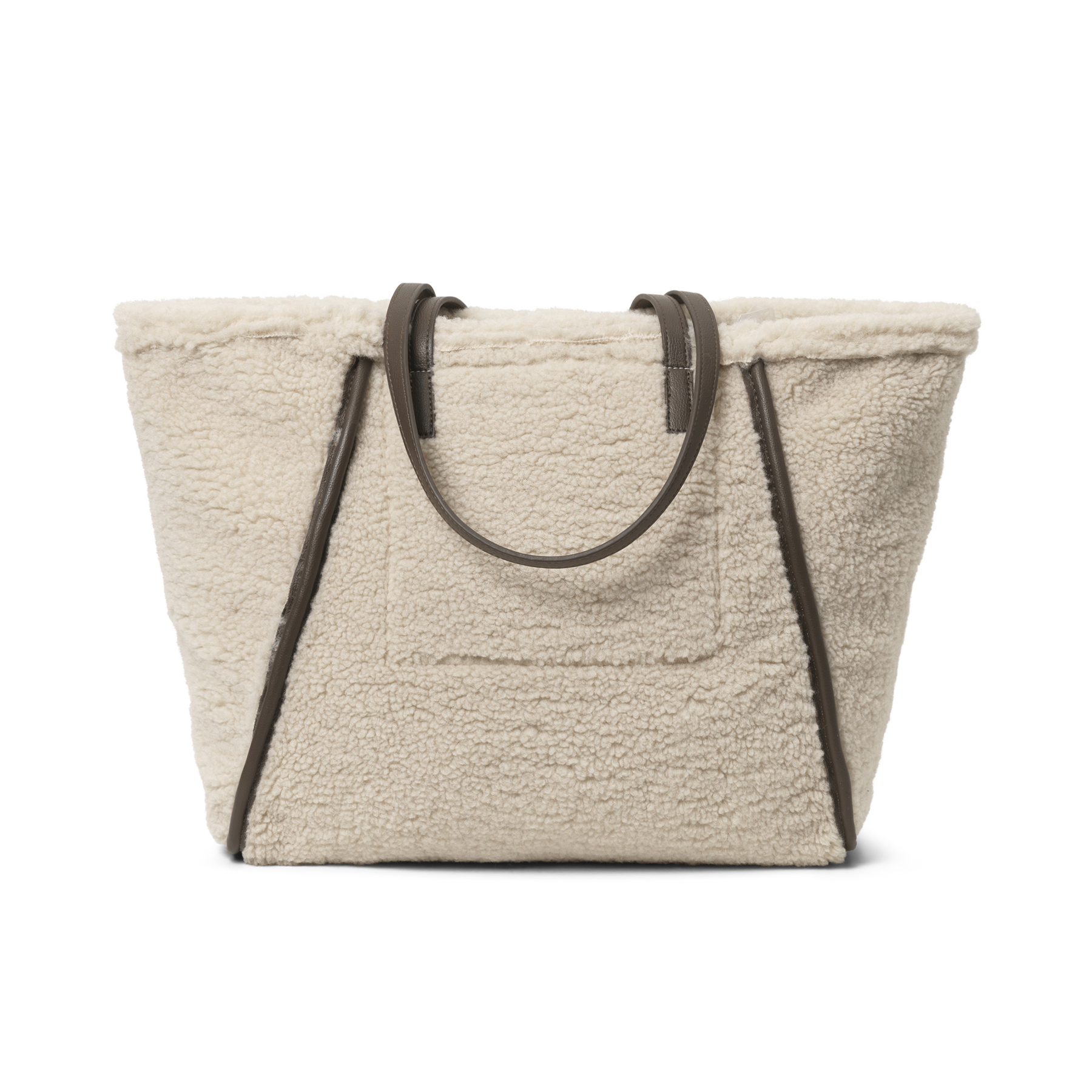 Day Faux Shearling Tote - Major Brown