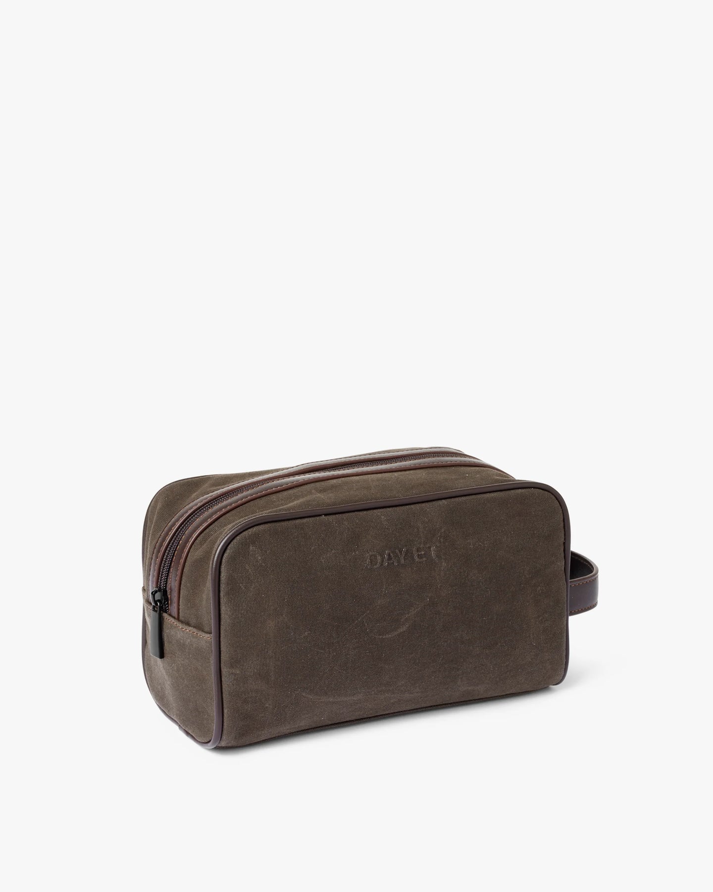 Day Waxed Cotton Washbag - Tarmac