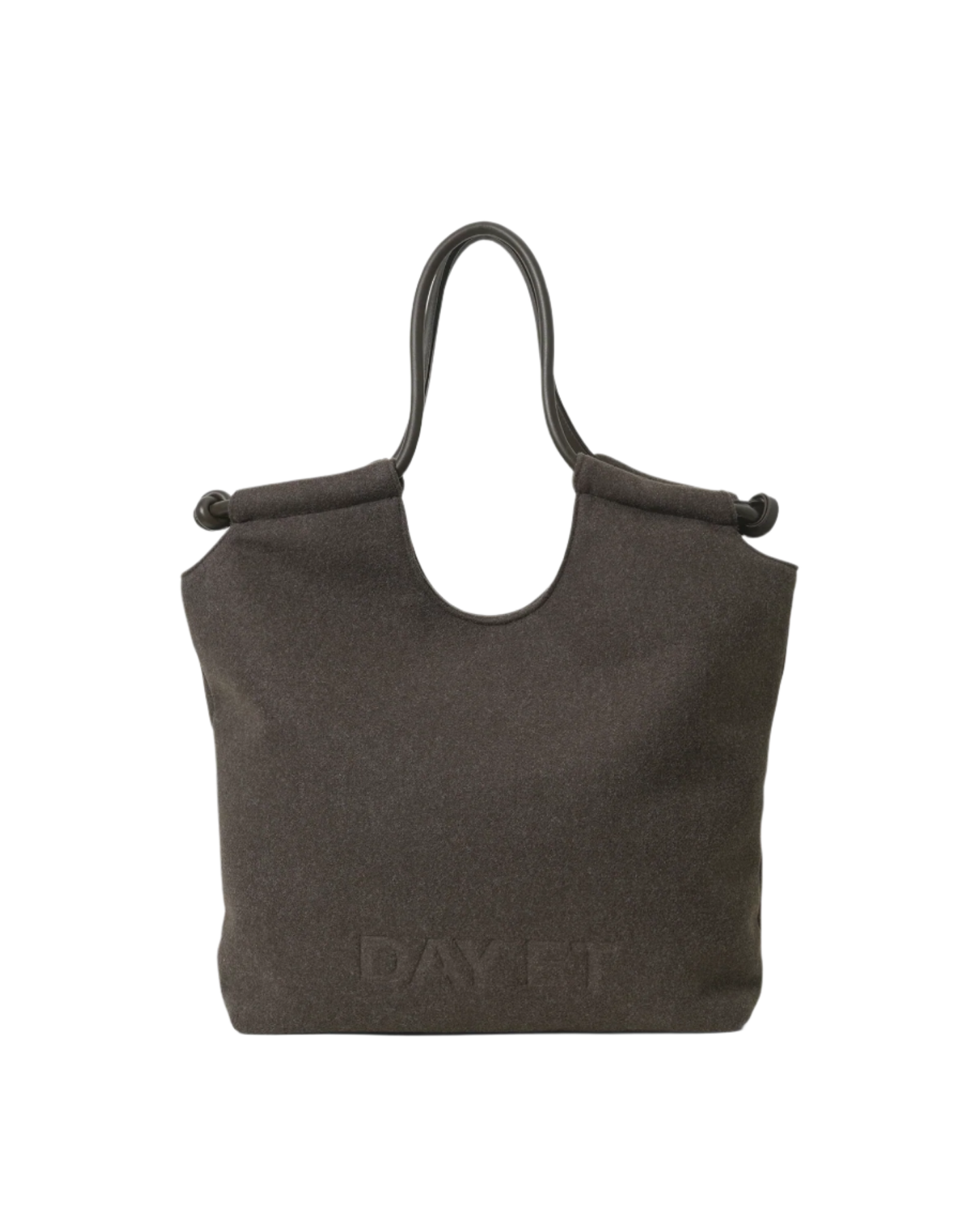 Day Woolen Tote - Chokladmelerad