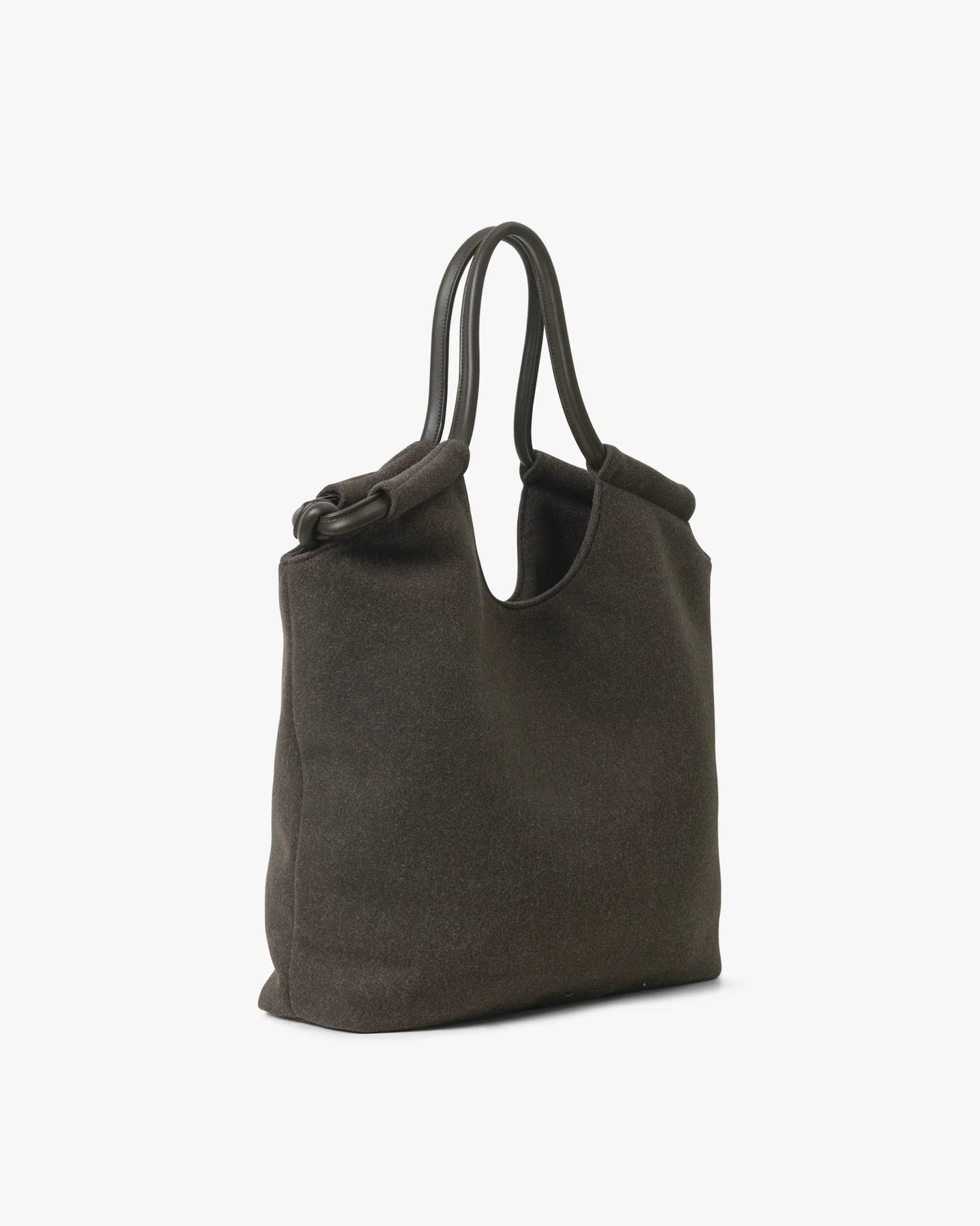 Day Woolen Tote - Chokladmelerad