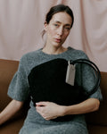 Day Woolen Pop Scrunch Bag S - Black