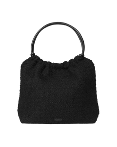 Day Woolen Pop Scrunch Tote - Black
