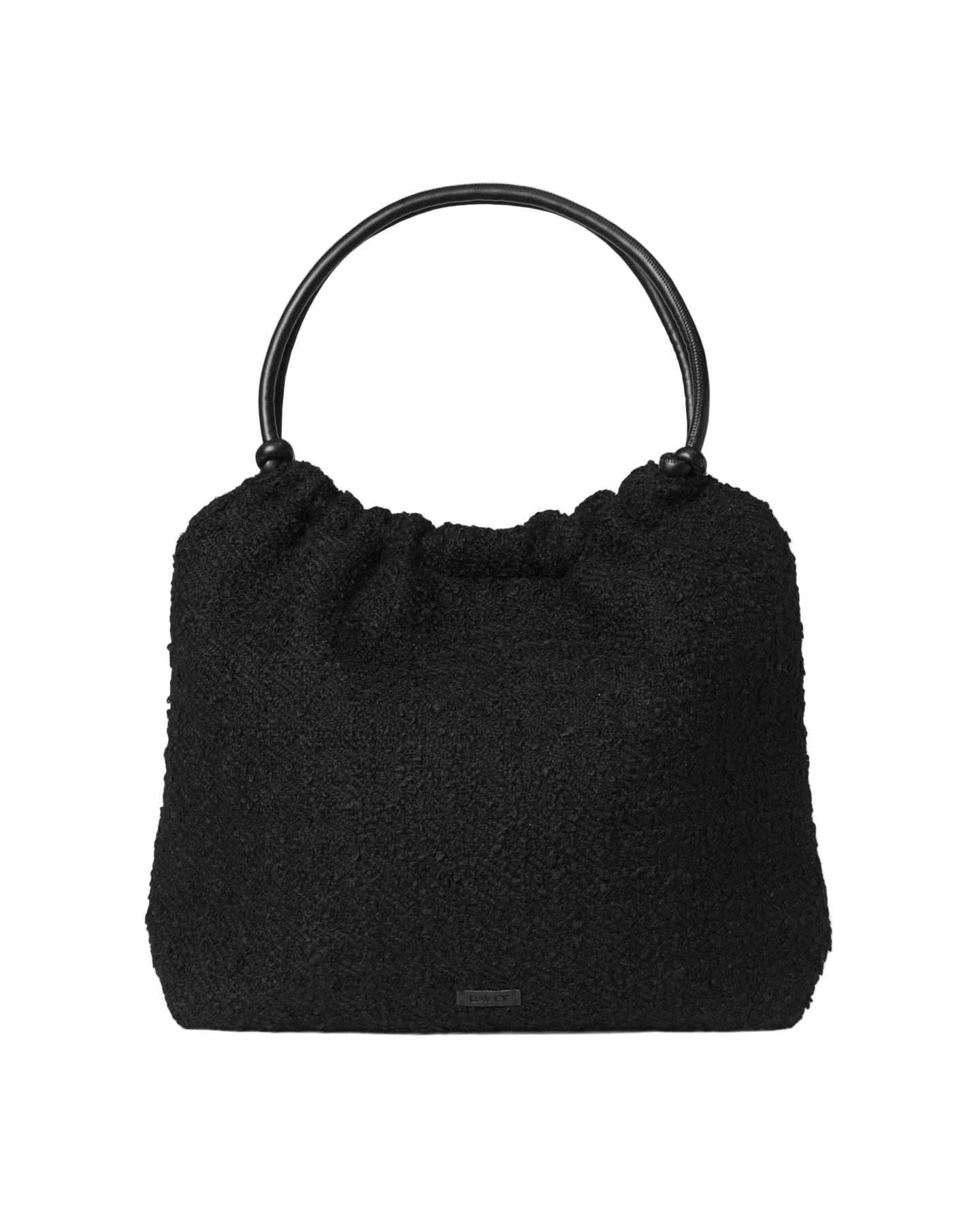 Day Woolen Pop Scrunch Tote - Svart