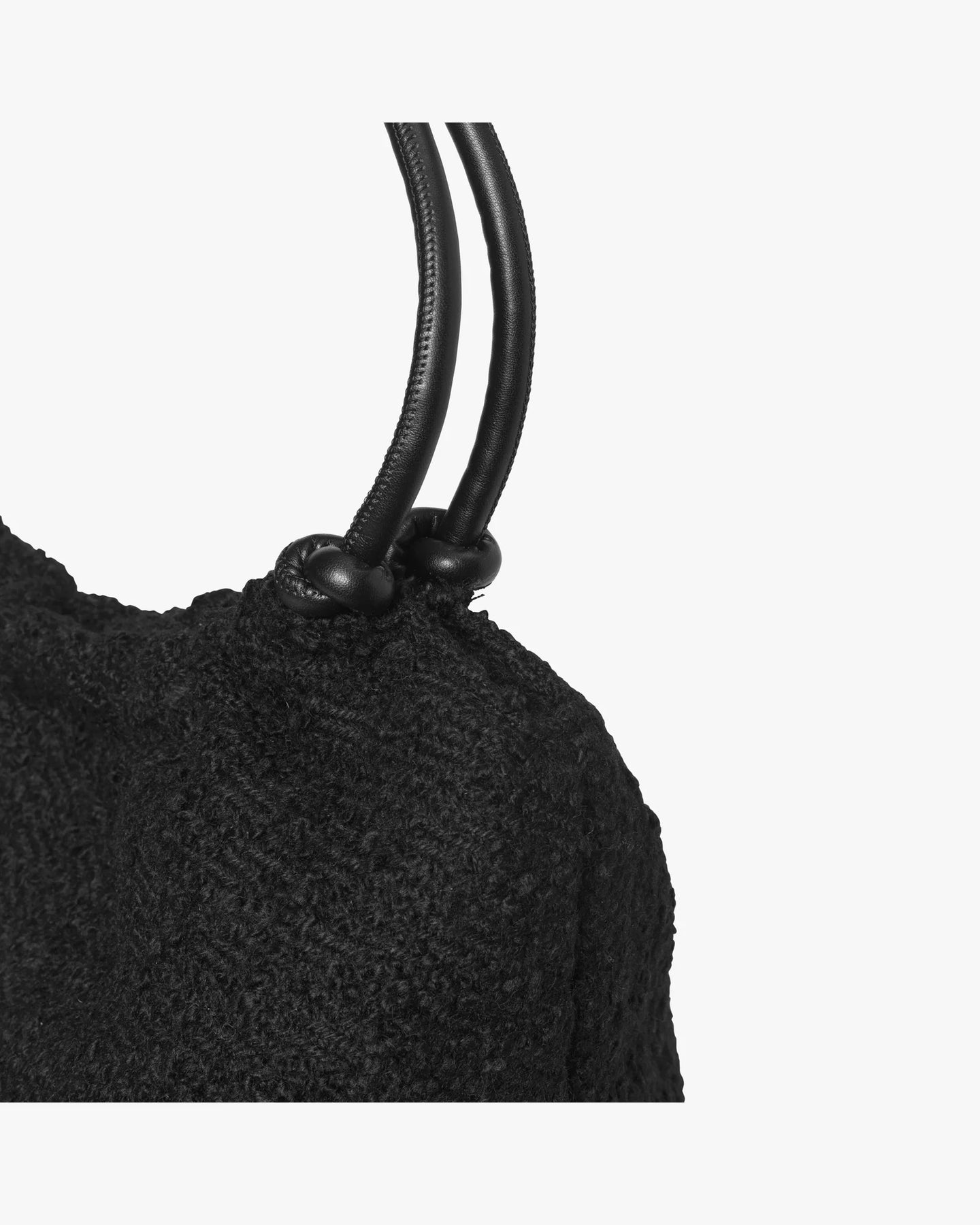 Day Woolen Pop Scrunch Tote - Svart