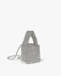 Day Beaded Chrome Handbag - Silver