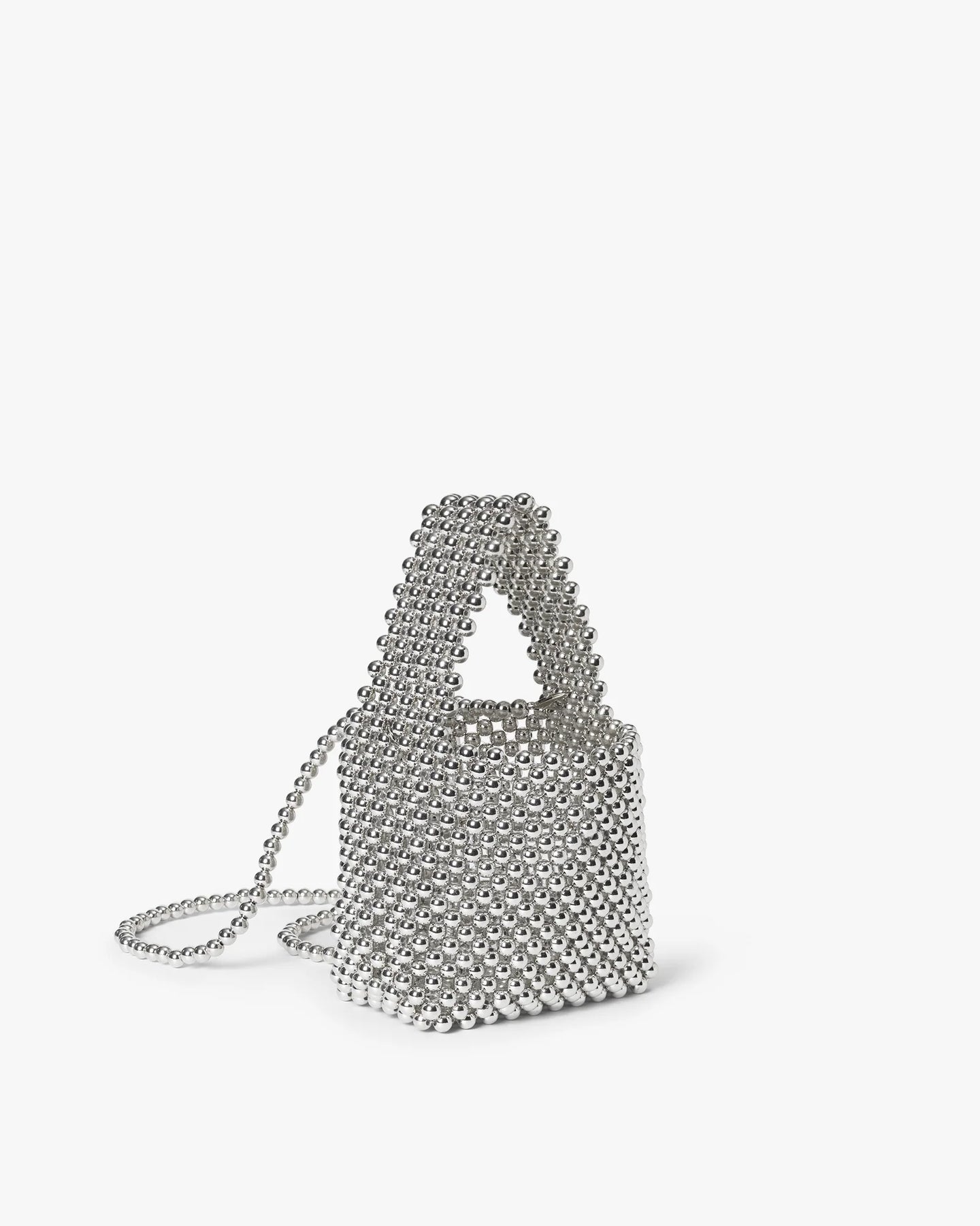 Day Beaded Chrome Handbag - Silver
