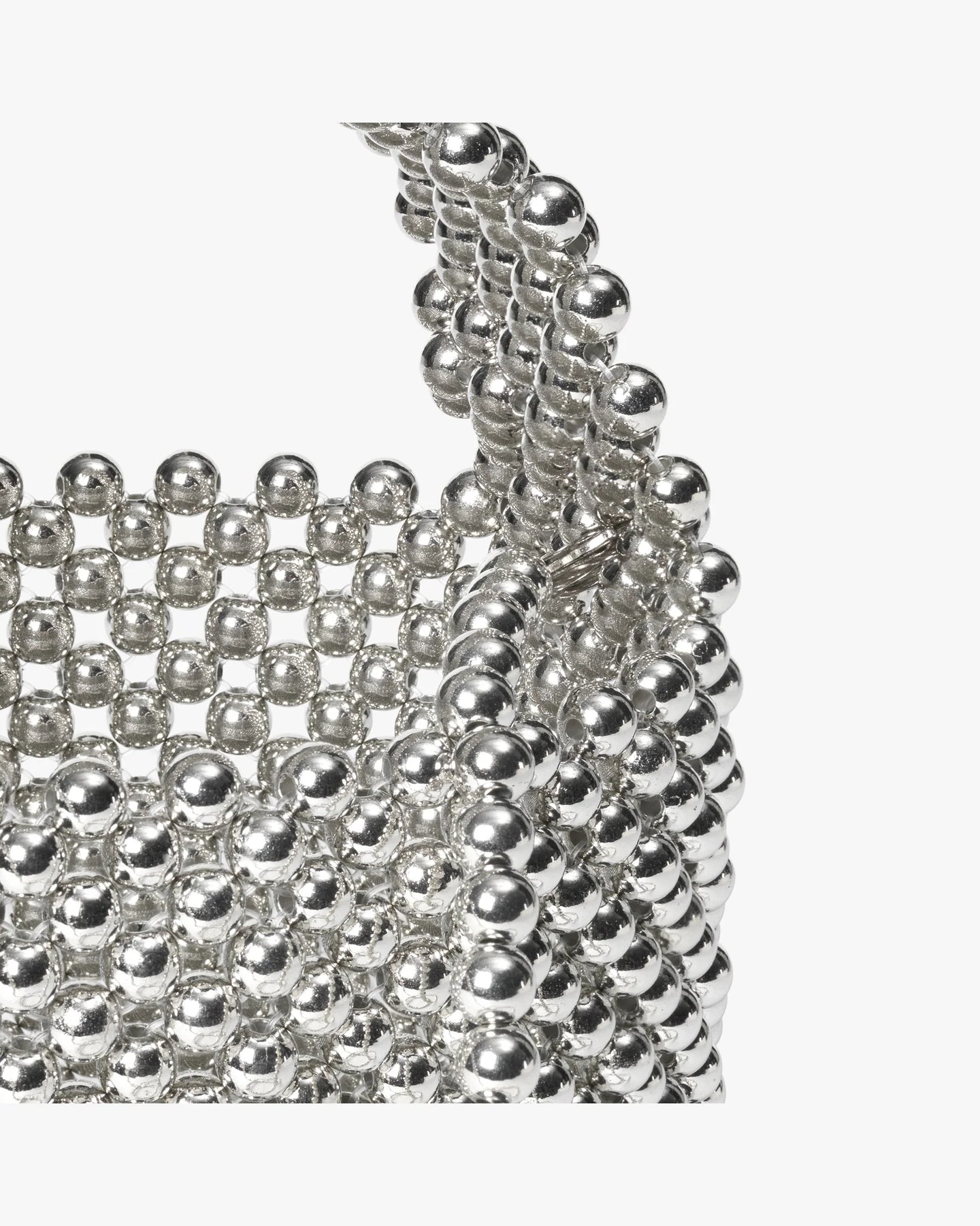 Day Beaded Chrome Handbag - Silver
