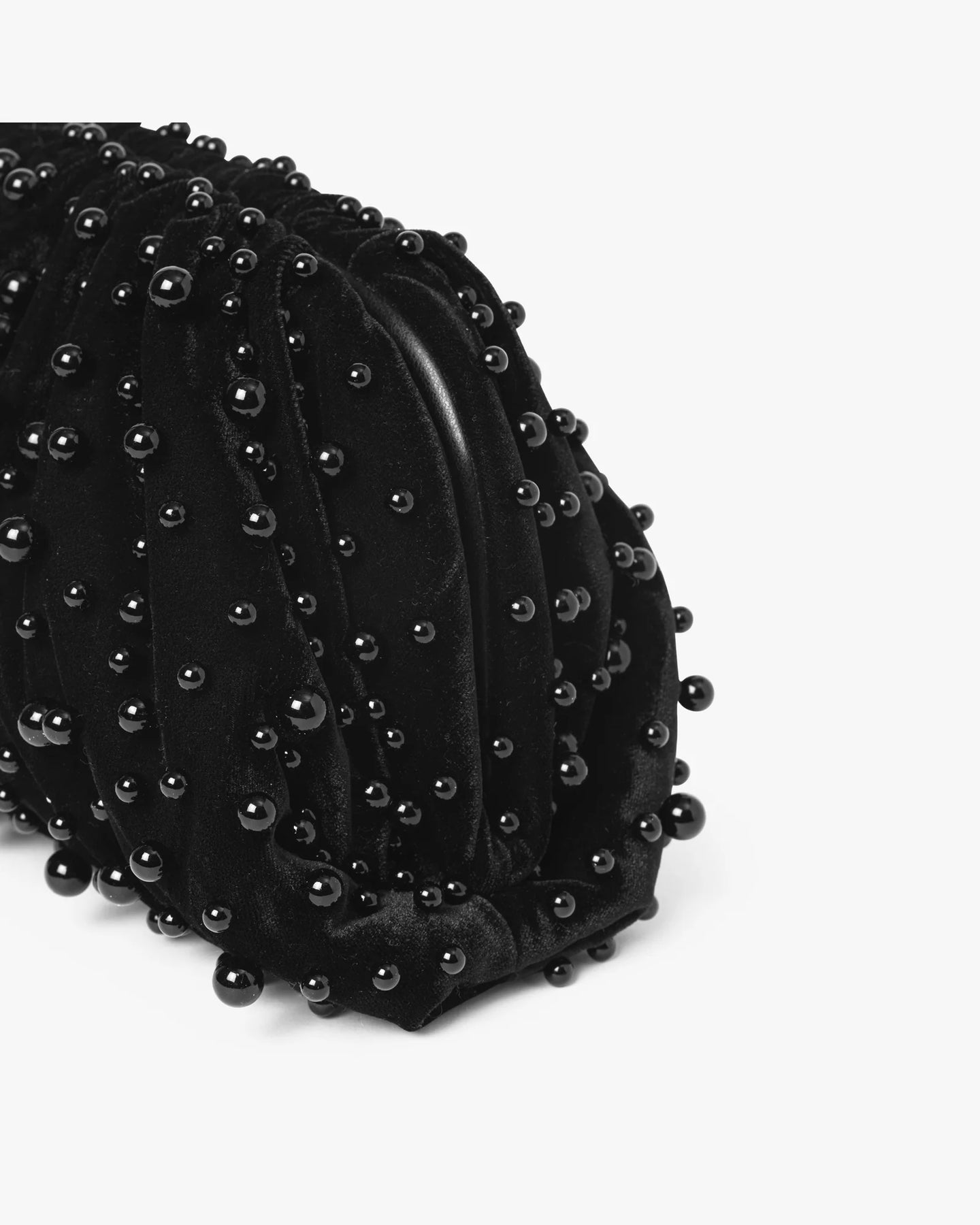 Day Pearly Velvet Clutch - Svart